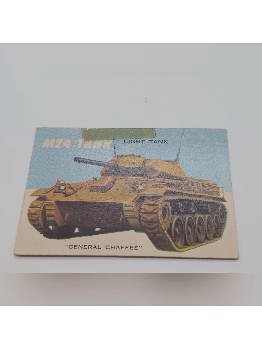 1954 Topps Car Card Set 3 Military Vehicles Land Rover, 2-1/2 Ton M 24 Tank